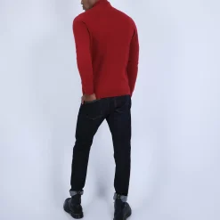 Maison Montagut Pulls>Pull Col Zippe En Cachemire 2 Fils - Blaise