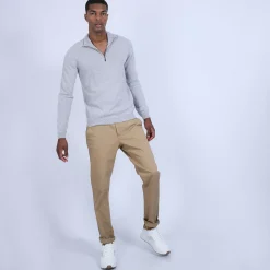 Maison Montagut Pulls>Pull Col Zippe En Cachemire 2 Fils - Blaise