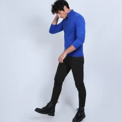 Maison Montagut Pulls>Pull Col Zippe En Cachemire 2 Fils - Blaise