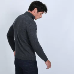 Maison Montagut Pulls>Pull Col Zippe En Cachemire 2 Fils - Blaise