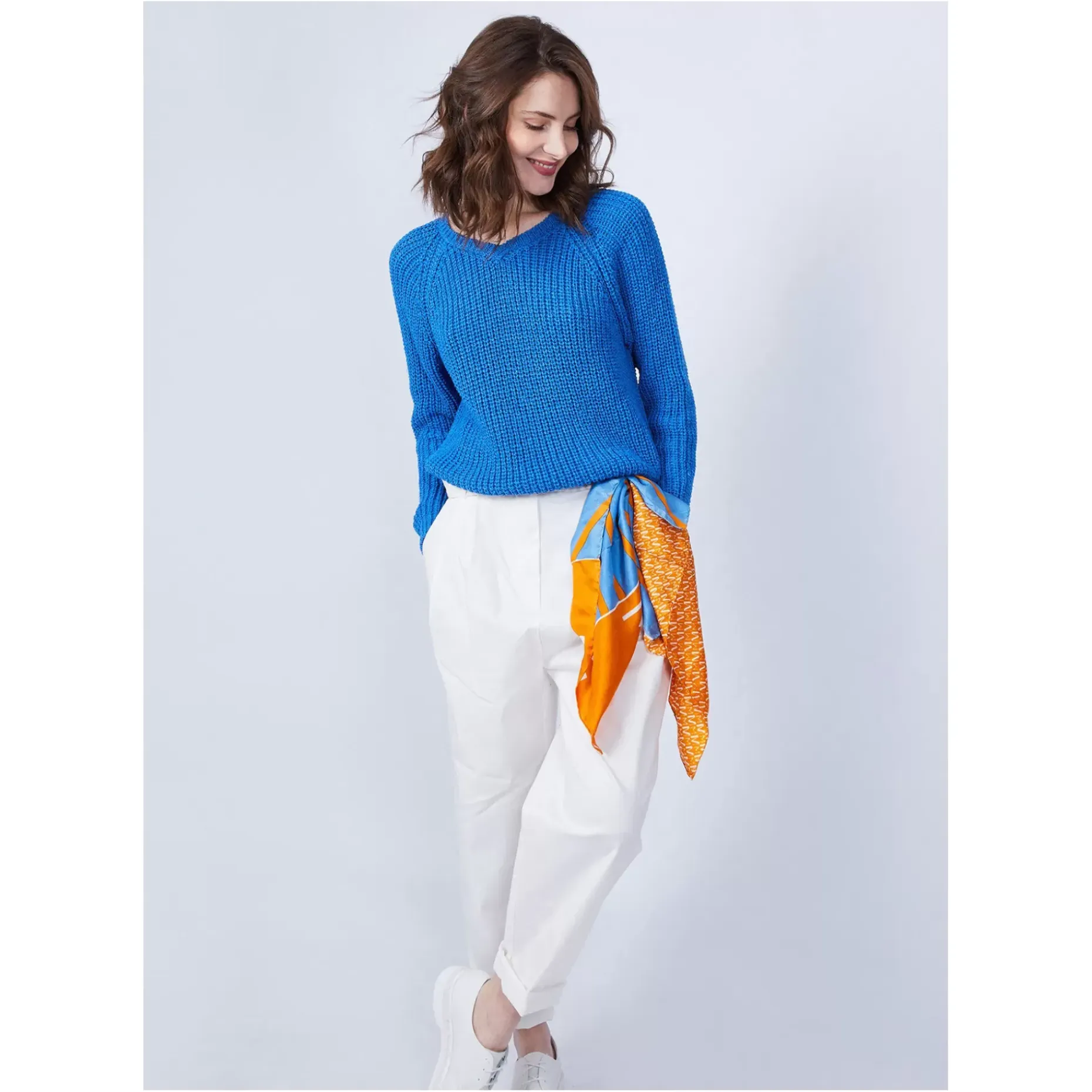 Maison Montagut Pulls>Pull Cotele Col V - Charles