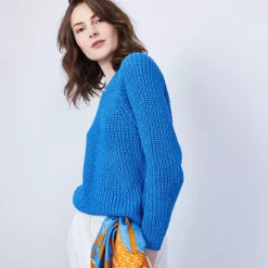 Maison Montagut Pulls>Pull Cotele Col V - Charles