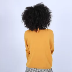 Maison Montagut Pulls>Pull Court Col V En Cachemire Avec Poches - Balba