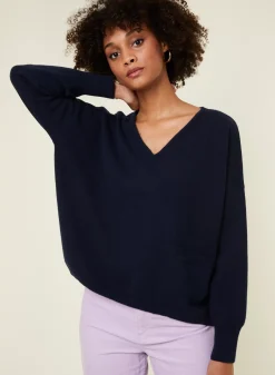 Maison Montagut Pulls>Pull Court En Cachemire Avec Poche - Balba