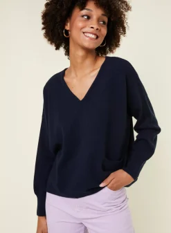 Maison Montagut Pulls>Pull Court En Cachemire Avec Poche - Balba