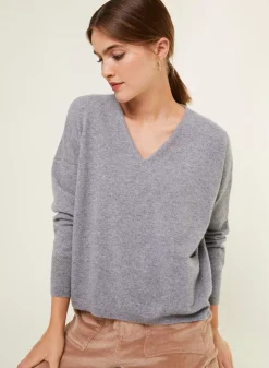 Maison Montagut Pulls>Pull Court En Cachemire Avec Poche - Balba