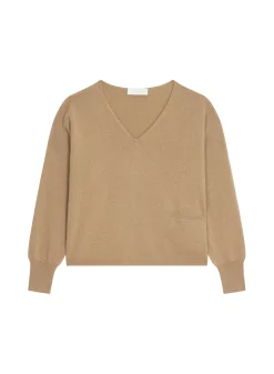 Maison Montagut Pulls>Pull Court En Cachemire Avec Poche - Balba