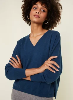 Maison Montagut Pulls>Pull Court En Cachemire Avec Poche - Balba