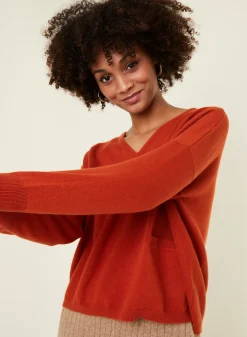 Maison Montagut Pulls>Pull Court En Cachemire Avec Poche - Balba