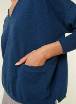 Maison Montagut Pulls>Pull Court En Cachemire Avec Poche - Balba
