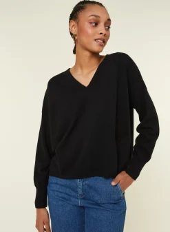 Maison Montagut Pulls>Pull Court En Cachemire Avec Poche - Balba