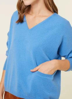 Maison Montagut Pulls>Pull Court En Cachemire Avec Poche - Balba
