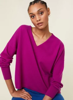 Maison Montagut Pulls>Pull Court En Cachemire Avec Poche - Balba