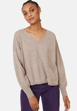 Maison Montagut Pulls>Pull Court En Cachemire Avec Poche - Balba