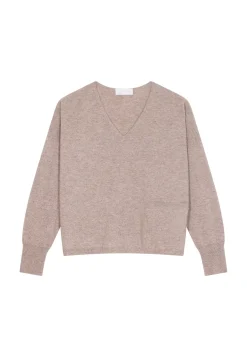 Maison Montagut Pulls>Pull Court En Cachemire Avec Poche - Balba