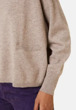 Maison Montagut Pulls>Pull Court En Cachemire Avec Poche - Balba