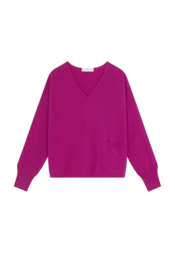Maison Montagut Pulls>Pull Court En Cachemire Avec Poche - Balba