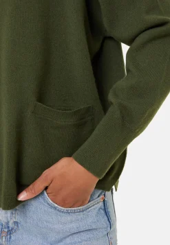 Maison Montagut Pulls>Pull Court En Cachemire Avec Poche - Balba