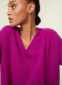 Maison Montagut Pulls>Pull Court En Cachemire Avec Poche - Balba
