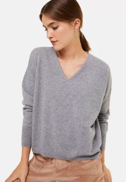 Maison Montagut Pulls>Pull Court En Cachemire Avec Poche - Balba