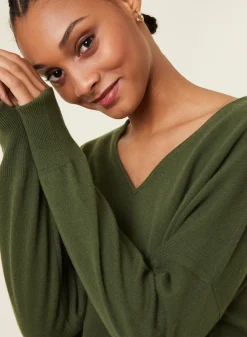 Maison Montagut Pulls>Pull Court En Cachemire Avec Poche - Balba