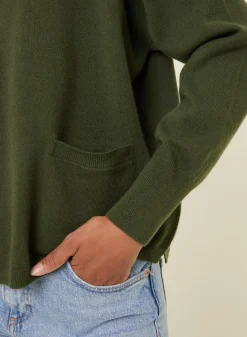 Maison Montagut Pulls>Pull Court En Cachemire Avec Poche - Balba