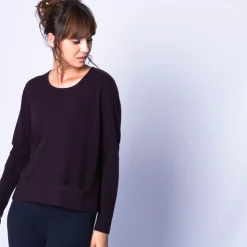 Maison Montagut Pulls>Pull Court Fentes Cotes En Cachemire - Harmonie