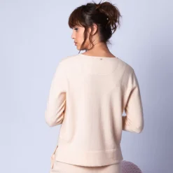 Maison Montagut Pulls>Pull Court Fentes Cotes En Cachemire - Harmonie