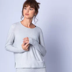Maison Montagut Pulls>Pull Court Fentes Cotes En Cachemire - Harmonie