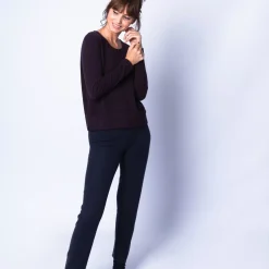 Maison Montagut Pulls>Pull Court Fentes Cotes En Cachemire - Harmonie