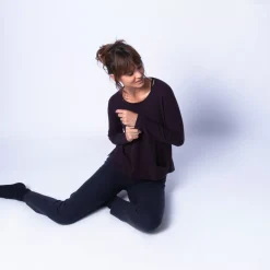 Maison Montagut Pulls>Pull Court Fentes Cotes En Cachemire - Harmonie