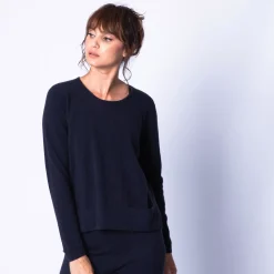 Maison Montagut Pulls>Pull Court Fentes Cotes En Cachemire - Harmonie