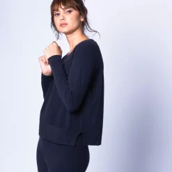 Maison Montagut Pulls>Pull Court Fentes Cotes En Cachemire - Harmonie