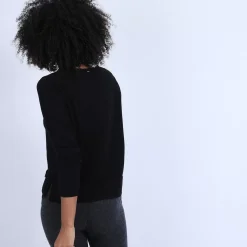 Maison Montagut Pulls>Pull Court Fentes Cotes En Cachemire - Ophelie