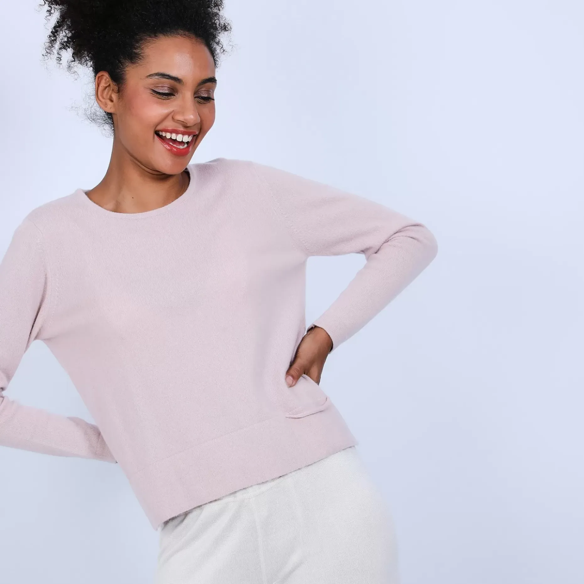 Maison Montagut Pulls>Pull Court Fentes Cotes En Cachemire - Ophelie