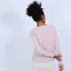 Maison Montagut Pulls>Pull Court Fentes Cotes En Cachemire - Ophelie