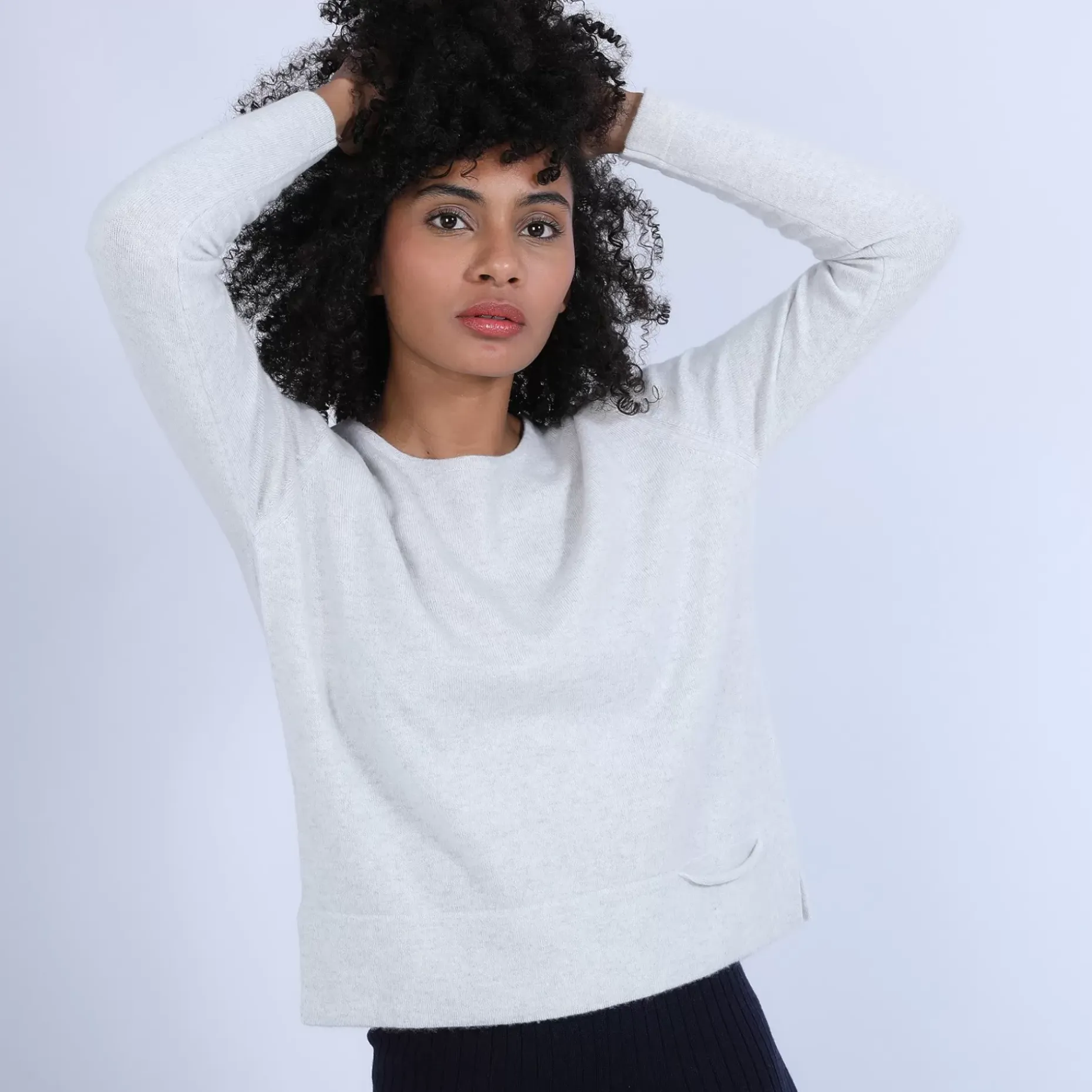 Maison Montagut Pulls>Pull Court Fentes Cotes En Cachemire - Ophelie