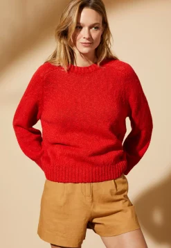 Maison Montagut Pulls>Pull Emmanchures Marteau En Coton Et Lin - Mick