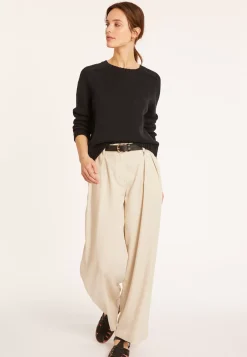 Maison Montagut Pulls>Pull Emmanchures Marteau En Coton Et Lin - Mick