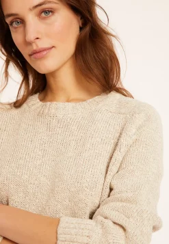Maison Montagut Pulls>Pull Emmanchures Marteau En Coton Et Lin - Mick