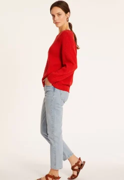 Maison Montagut Pulls>Pull Emmanchures Marteau En Coton Et Lin - Mick