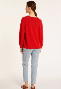 Maison Montagut Pulls>Pull Emmanchures Marteau En Coton Et Lin - Mick