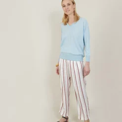 Maison Montagut Pulls>Pull Emmanchures Marteau En Lin Cachemire - Bailen