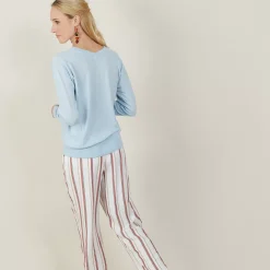 Maison Montagut Pulls>Pull Emmanchures Marteau En Lin Cachemire - Bailen