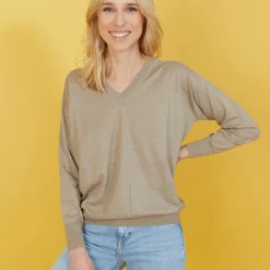 Maison Montagut Pulls>Pull Emmanchures Marteau En Lin Cachemire - Bailen