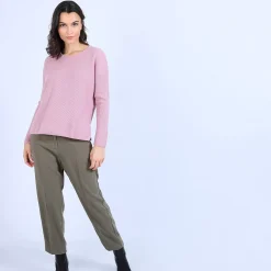 Maison Montagut Pulls>Pull En Cachemire A Col Rond Boutons Dos - Becky