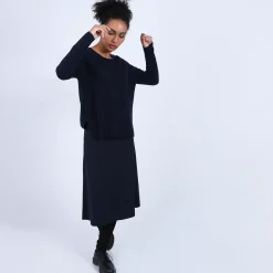 Maison Montagut Pulls>Pull En Cachemire A Col Rond Boutons Dos - Becky