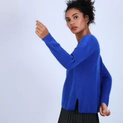 Maison Montagut Pulls>Pull En Cachemire A Col Rond Boutons Dos - Becky