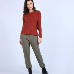 Maison Montagut Pulls>Pull En Cachemire A Col Rond Boutons Dos - Becky