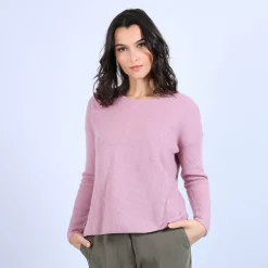 Maison Montagut Pulls>Pull En Cachemire A Col Rond Boutons Dos - Becky